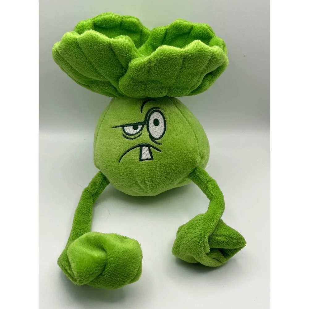 Plants vs Zombies Bonk Choy Plush Green Stuffed Toy Electronic Arts 2014 PvZ